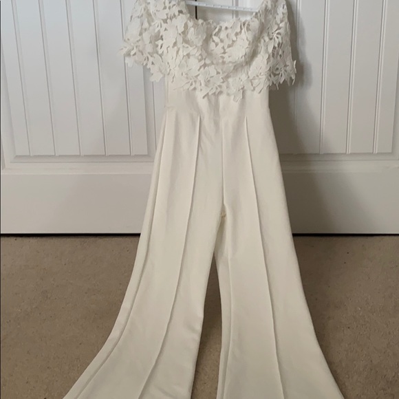 White pant romper - Picture 2 of 3